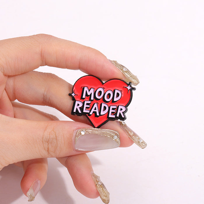 Wholesale Creative Pink Heart Shape Alloy Brooch