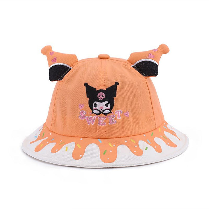 Wholesale Children's cartoon sun hat, girls' sun hat, fisherman's hat, large eave basin hat, sun hat, tourism