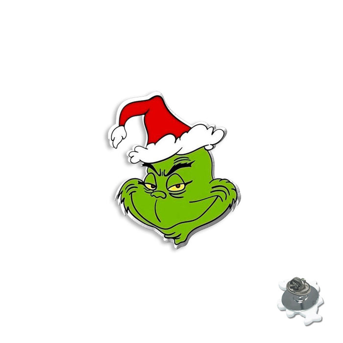 Wholesale Cartoon Christmas series brooch badge personality resin collar pin