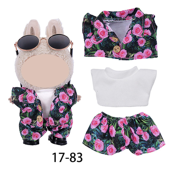 Wholesale Only Clothes Character Pattern Overalls Set doll clothes