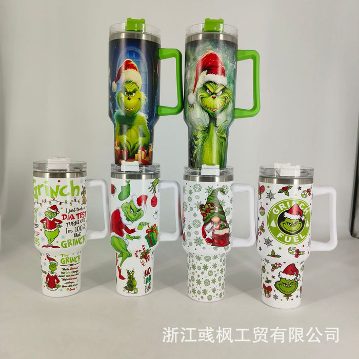 Wholesale 304 Stainless Steel Christmas Series 40oz Insulated Car Cup MOQ≥2
