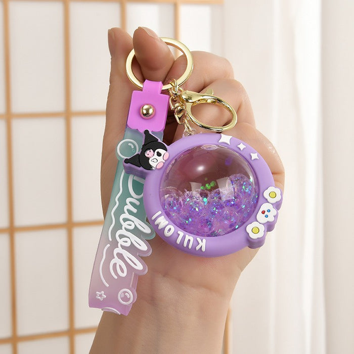 Wholesale Cartoon Quicksand Swim Ring Keychain