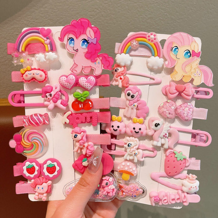 Wholesale Children's Hair Clip Cute Pony Polly Hair Accessories Cartoon Bangs Clip Little Girl's Hair Clip Girl's BB Clip Baby's Headwear