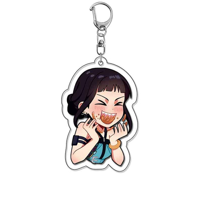Wholesale Cute acrylic keychain romantic backpack charm