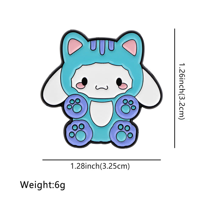 Wholesale Cartoon Cute Cat Brooch Badge Clothing Backpack Decoration Accessories