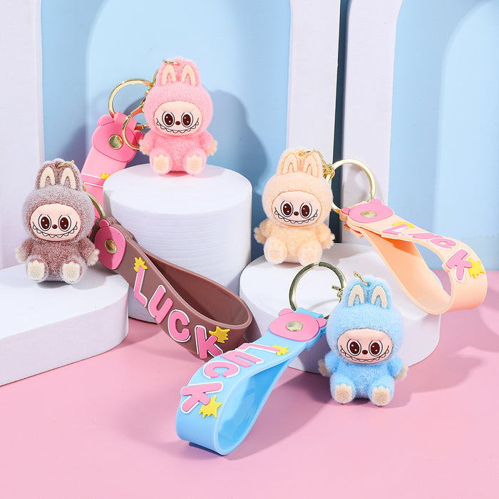 Wholesale Plush keychain cartoon figurine backpack pendant car keychain small gift wholesale