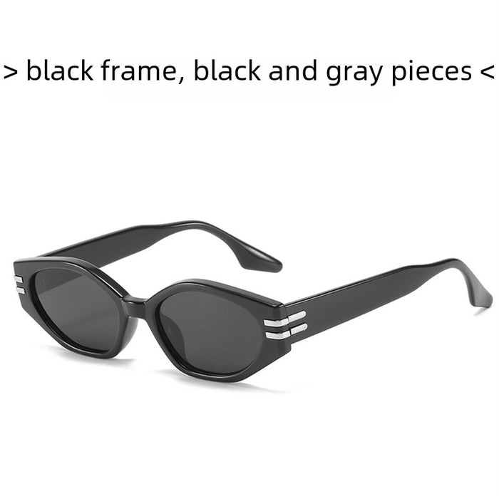 Wholesale Small frame retro sunglasses, high-end sunglasses, black frame glasses