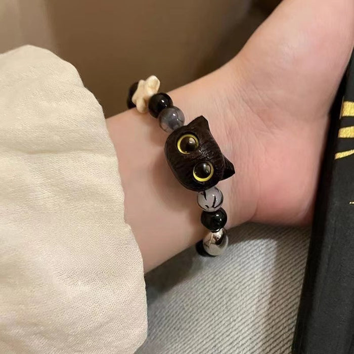 Wholesale Beaded Star Bracelet with Zircon Inlay Alloy Geometric Women' s Jewelry Accessory