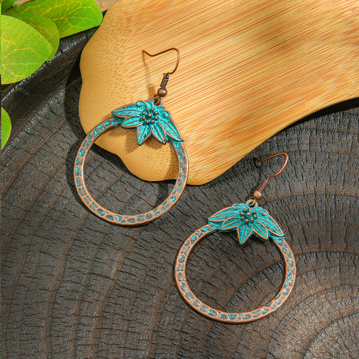 Wholesale Zinc Alloy Bohemian Turquoise Earring Set Fashion Jewelry Accessory MOQ≥2