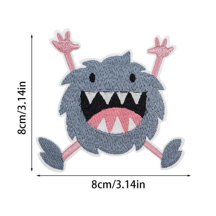 Wholesale Small Monster Embroidered Cloth DIY Patches