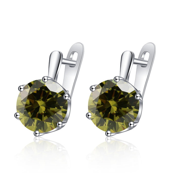 Wholesale Trendy Crown Earrings Copper Electroplated Jewelry Accessory for Resale