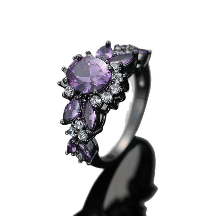 Wholesale Colorful Zircon Copper Ring