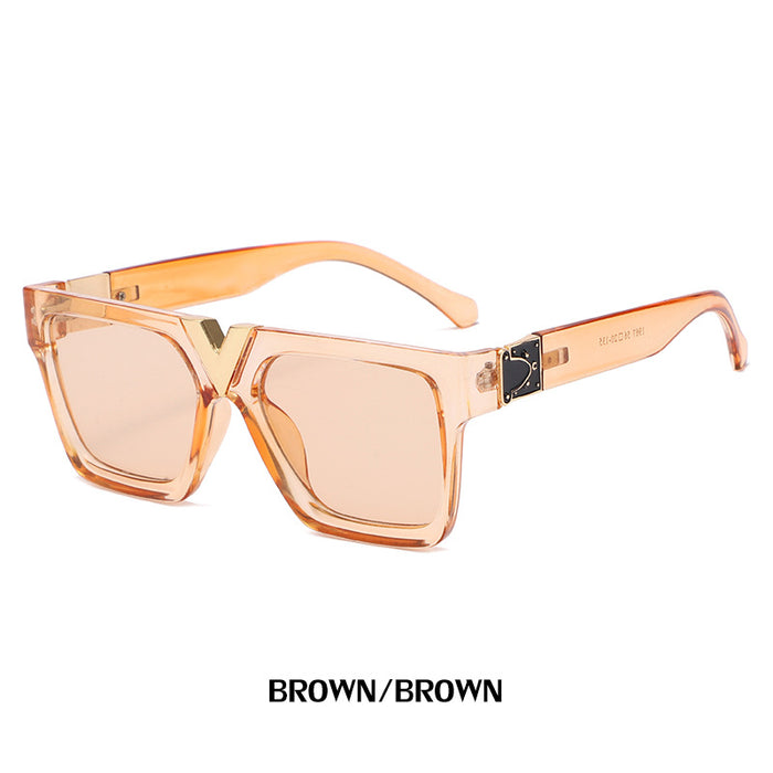 Wholesale Fashion Large Frame Sunglasses Box Sunglasses Cross border