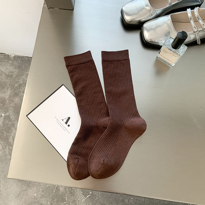 Wholesale Socks trend boneless mid tube women's socks long tube stacked socks