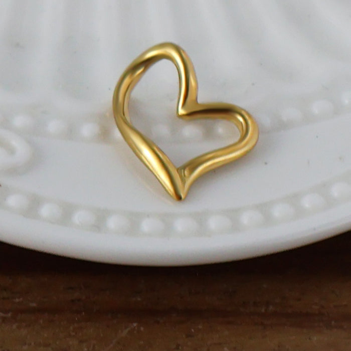 Wholesale 6pcs/set stainless steel key love anchor cross pendant titanium steel plated 24K gold