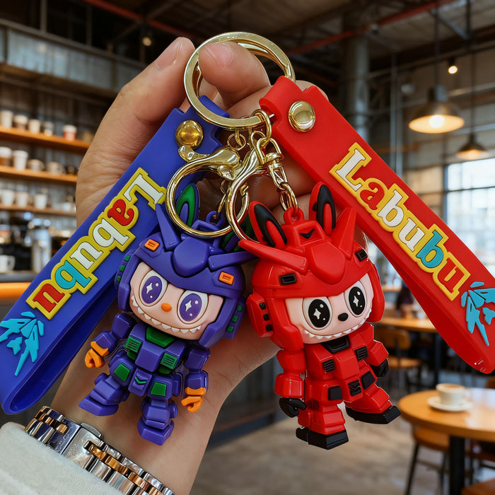 Wholesale Cute buck-toothed cartoon mecha keychains