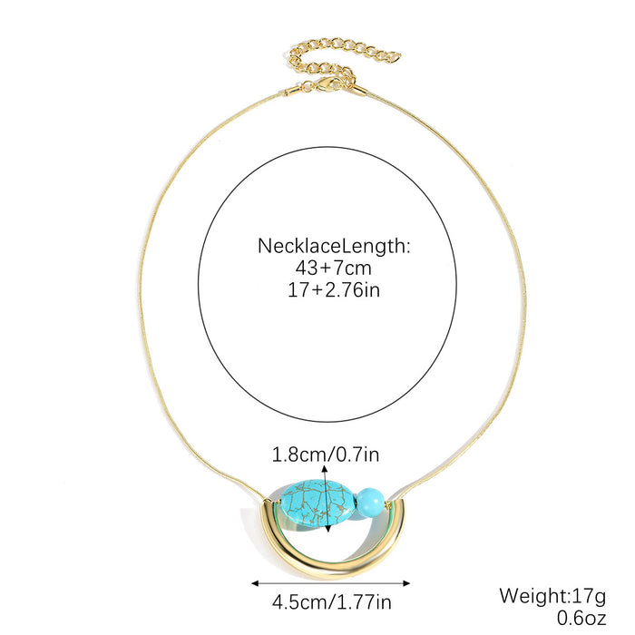 Wholesale Turquoise Bohemian Ethnic Style Necklace