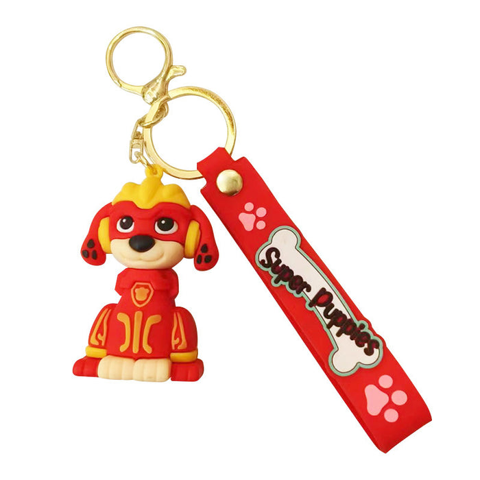 Wholesale Silicone Cartoon Dog Keychain JDC-KC-YuKun004