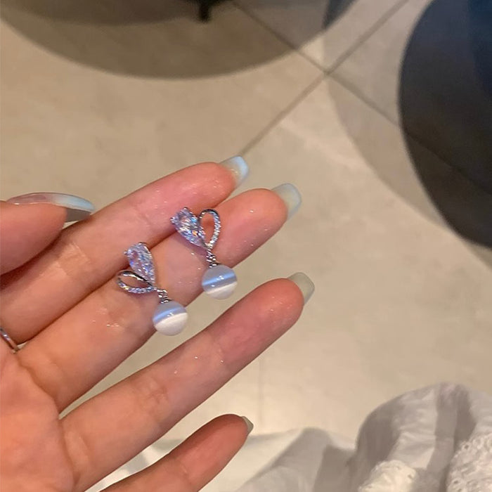 Wholesale Zircon Pearl Earrings