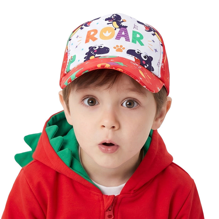 Wholesale Trendy Dinosaur Print Children' s Baseball Cap Summer Sun Protection Hat