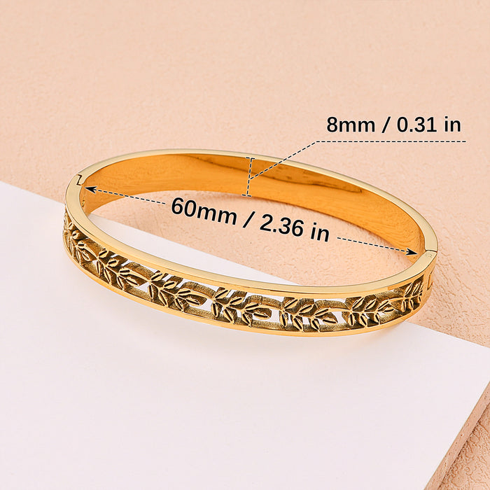 Wholesale Minimalist punk style titanium steel bracelet, women's jewelry retro bracelet