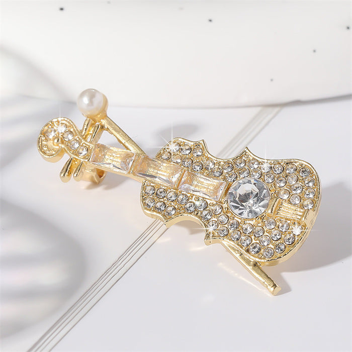 Wholesale Fashion and versatile brooch with rhinestone inlay, exquisite temperament, suit accessories