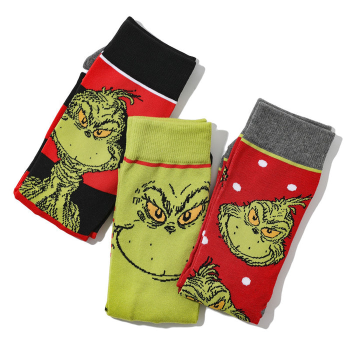 Wholesale Cartoon Cotton Middle Tube Socks JDC-SK-HuiHe041