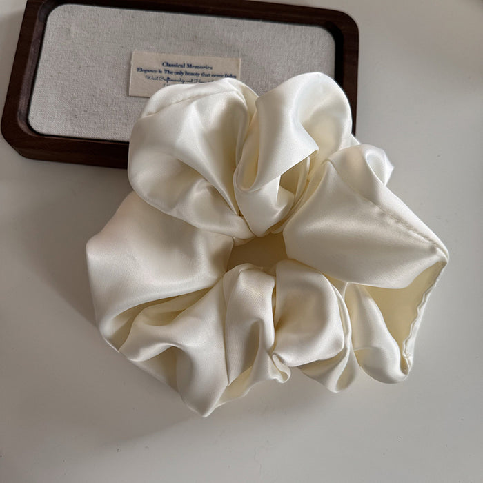 Wholesale Color Texture Fabric Satin Large Hair Band Large Hair Accessories Hair Rope