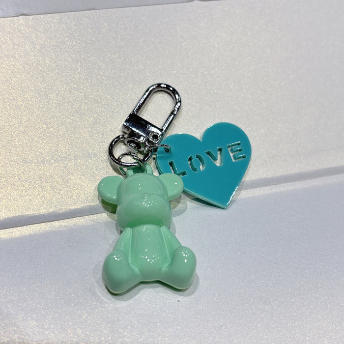 Wholesale Cartoon plated keychain DIY mobile pendant versatile hanging accessory small gift