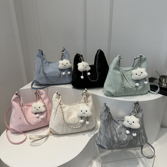 Wholesale Fashion shoulder bag, crossbody bag, simple and casual soft surface, large capacity commuting bag