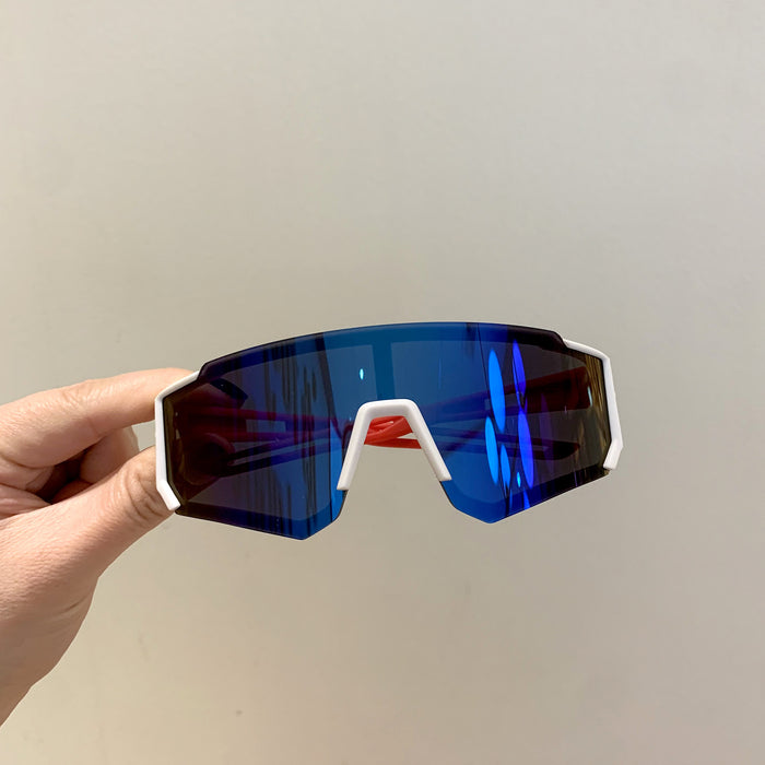 Wholesale Children's sports sunglasses, large frame skiing goggles, riding windproof glasses, boys' UV resistant cool sunglasses