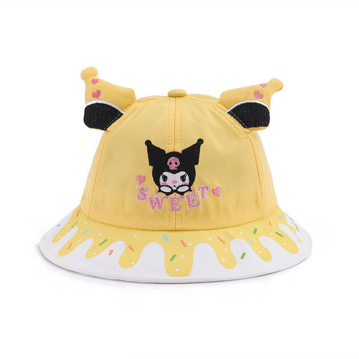 Wholesale Children's cartoon sun hat, girls' sun hat, fisherman's hat, large eave basin hat, sun hat, tourism