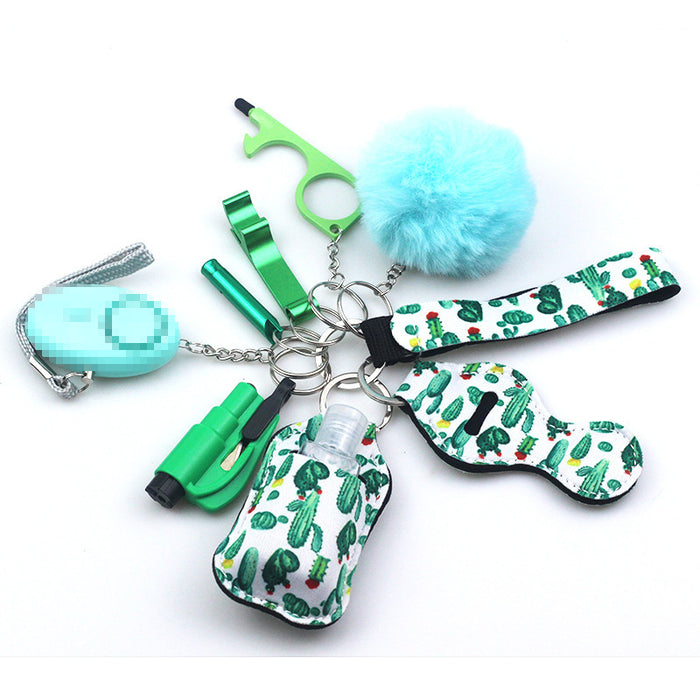 Wholesale Diving Fabric 10-piece Metal Keychain JDC-KC-TouMS001