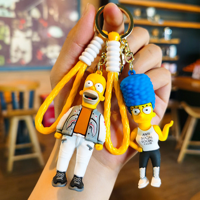 Wholesale Cartoon Doll 3D Rubber Keychain JDC-KC-Tingm077