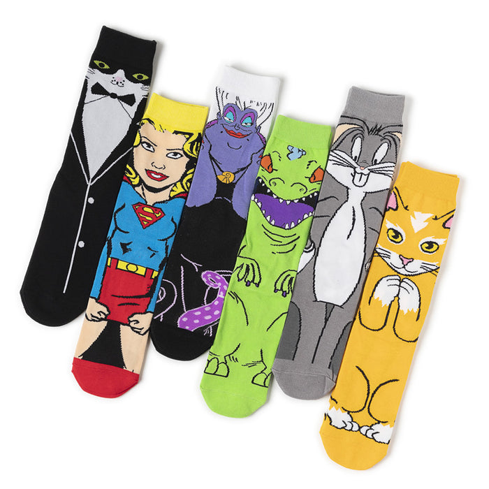 Wholesale Socks Anime Cartoon Socks Personalized Mid Tube Cotton Socks