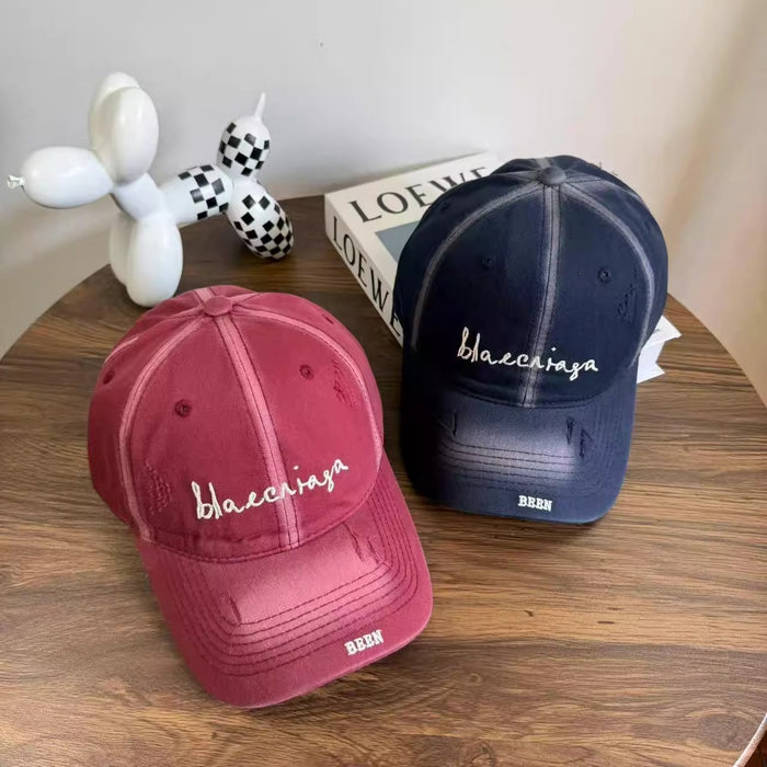 Wholesale New versatile baseball cap with enlarged and deepened high-end feel, perforated soft top duckbill cap, thin design