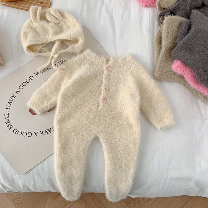 Wholesale Baby Mink Fleece Jumpsuit Autumn Clothes JDC-BC-XZXY019