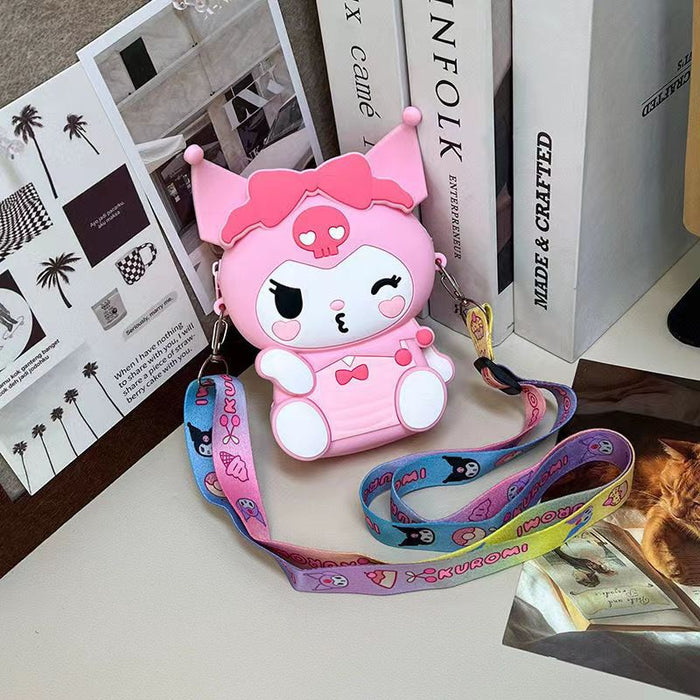 Wholesale Cartoon silicone coin purse, children's bag, coin purse, mini storage