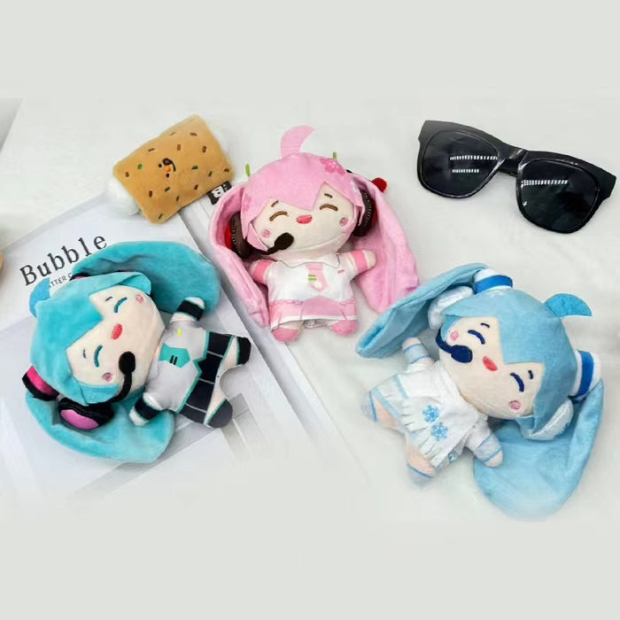 Wholesale 12Pcs Cartoon Earphone  Keychain Plush Doll Bag Accessory Gift Bag Pendant Claw Machine