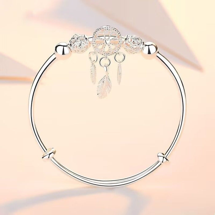 Wholesale Pastoral Dreamcatcher Bell Adjustable Bracelet Fashion Jewelry Accessory Gift