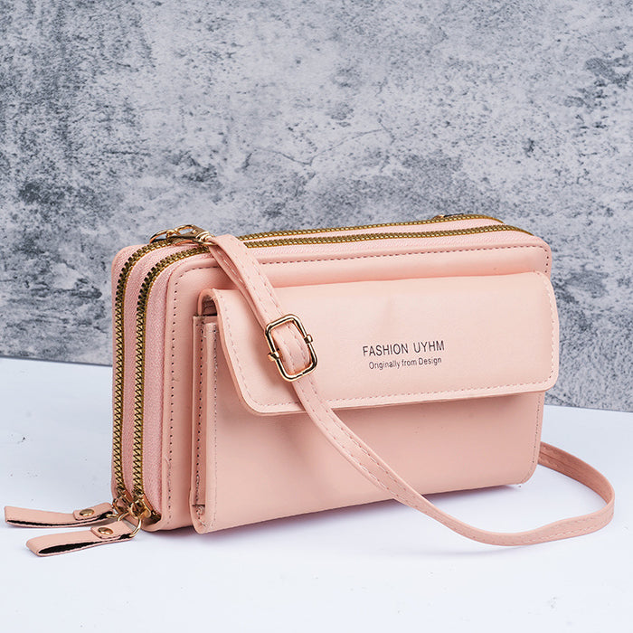 Wholesale Chic Urban Simplicity Women' s Crossbody Bag PU Leather Zipper Daily Use