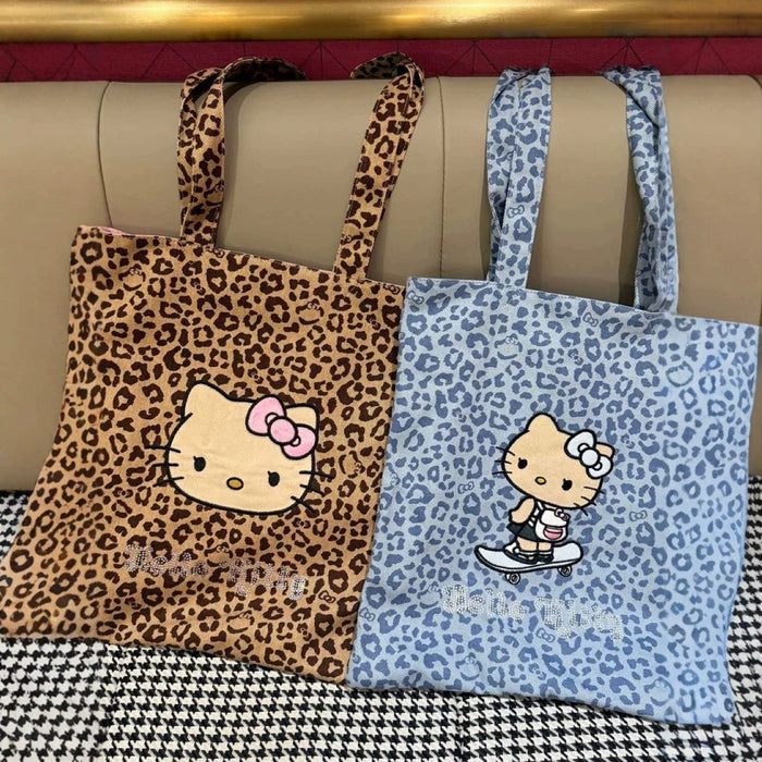 Wholesale Large-capacity cotton canvas shoulder bag with rhinestone embellishments