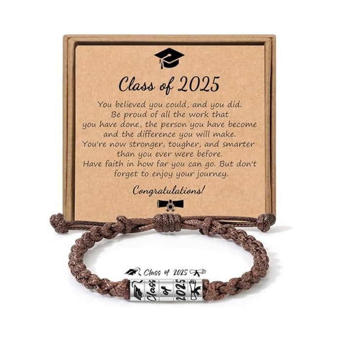 Wholesale New Brown Stainless Steel Flat Bracelet Hand Woven Men's Bracelet