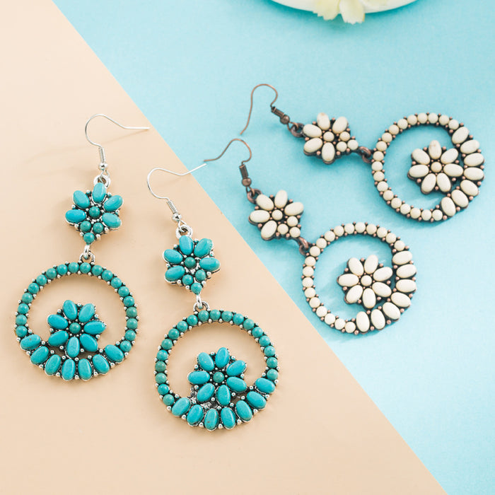Wholesale round temperament exaggerated niche earrings