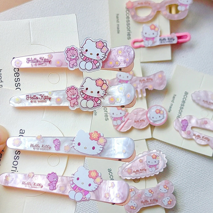 Wholesale Cute Cartoon Cat Acrylic Hair Clip for Bangs
