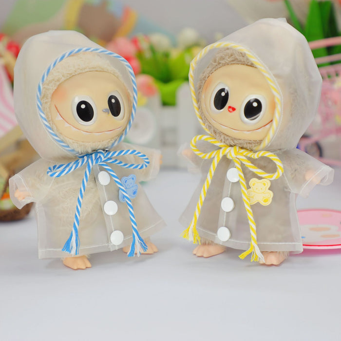 Wholesale Raincoat Dress-Up Dolls Waterproof Hooded Outwear Clothes  Pendant Doll Clothes