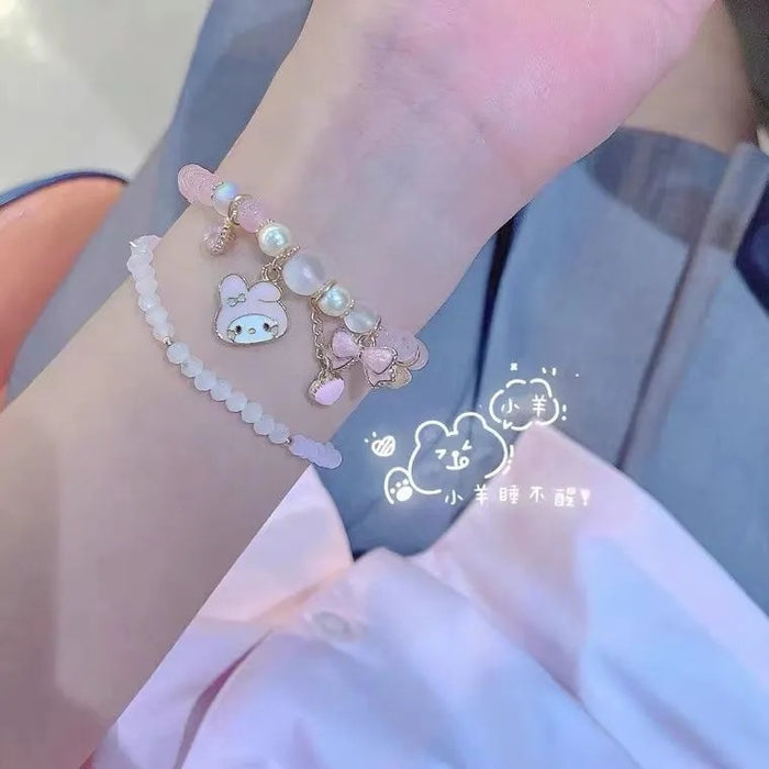 Wholesale Transparent bracelet cute sweet crystal bracelet best friend gift