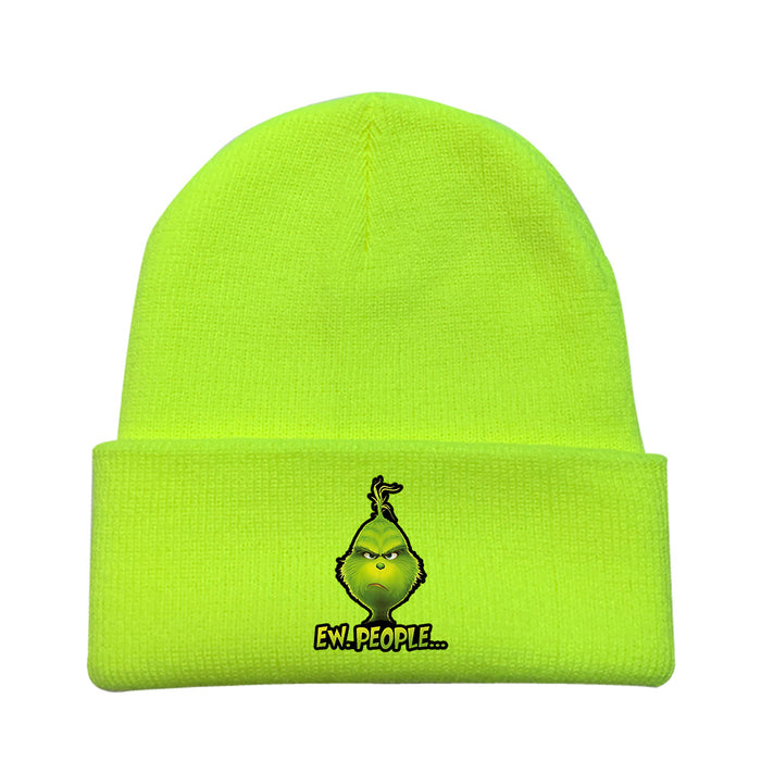 Wholesale Christmas Cartoon Wool Knitted Hat JDC-FH-LaiY005