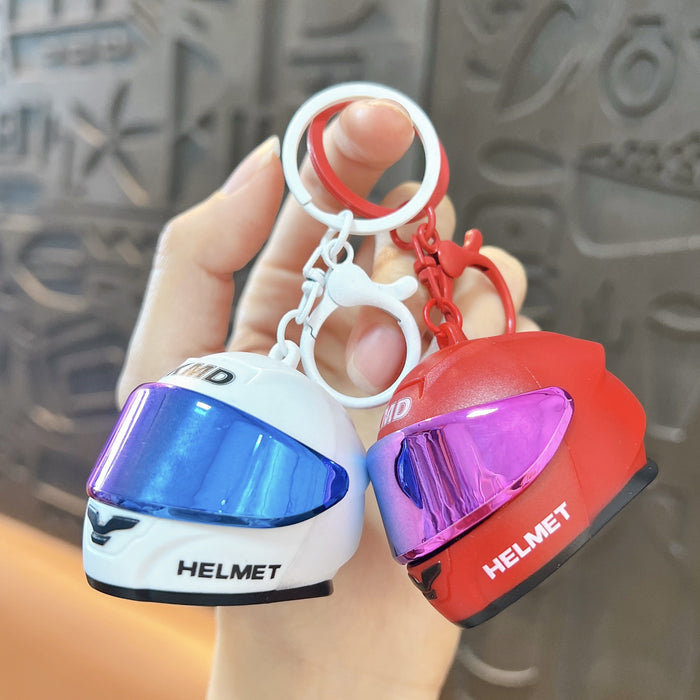 Wholesale Helmet Keychain 3D Motorcycle Helmet Pendant