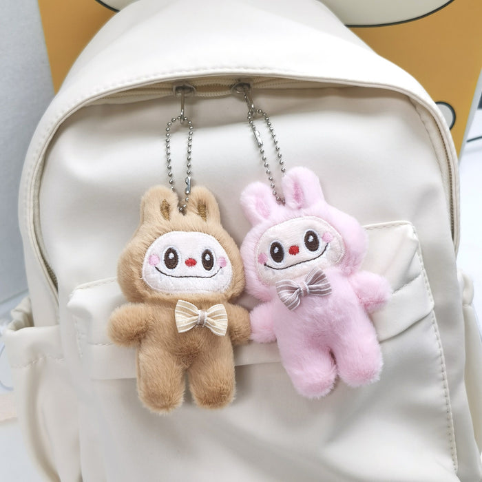 Wholesale Cute Cartoon Doll Squeaky Plush Pendant Keychain Bag Accessories Small Gift